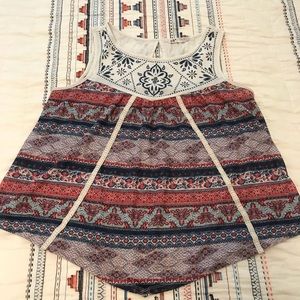 Boho/indie tank top
